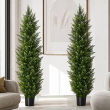 150cm Potted Faux Cedar Trees (Set of 2)