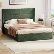 Ciaran Chenille Gas Lift Storage Bed