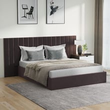 Henri Velvet Gas Lift Storage Bed Frame