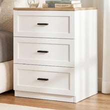 Avery 3 Drawer Bedside Table