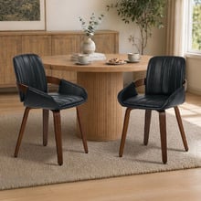 Elvian Faux Leather Dining Chairs (Set of 2)