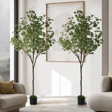 180cm Potted Faux Eucalyptus Trees (Set of 2)