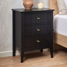 Hilda 3 Drawer Bedside Table