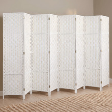 8 Panel Shyla Pine Wood Room Divider