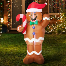 Gingerbread Man LED Inflatable Christmas Decoration