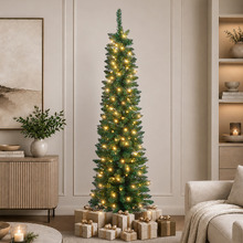 180cm Green Slim LED Christmas Tree