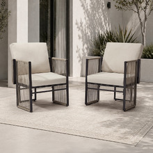 Harlan Outdoor Lounge Chairs (Set of 2)