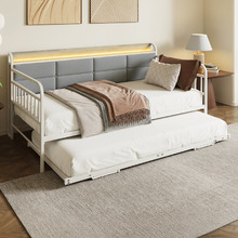 Corentin 3 Seater Single Daybed with LED & Trundle