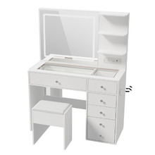 2 Piece Clara LED Dressing Table & Stool Set
