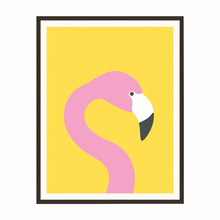 Flamingo Framed Printed Wall Art