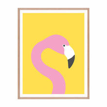 Flamingo Framed Printed Wall Art