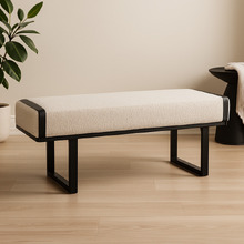 Bergamo Boucle Ottoman Bench