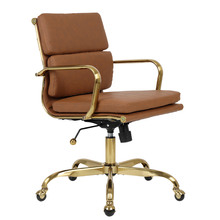 Eames Replica Mid Back Faux Leather Executive Office Chair