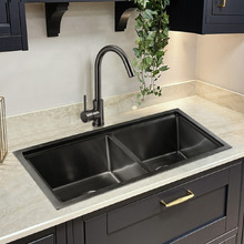 Navagio 750mm Double Kitchen Sink & Accessories Package