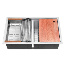 750mm Single Stainless Steel Kitchen Sink & Accessories Package