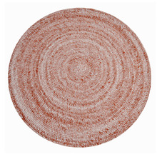 Rust Orbit Hand-Woven Indoor/Outdoor Round Rug