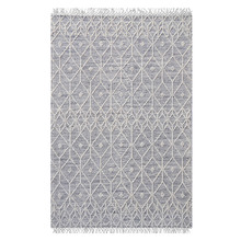 Black Aura Flat-Woven Wool Rug