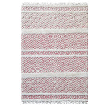 Red Aura Flat-Woven Wool Rug