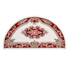 Red Avalon Hand-Tufted Wool Arched Rug