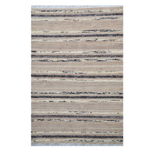 Natural & Black Havana Hand-Woven Rug