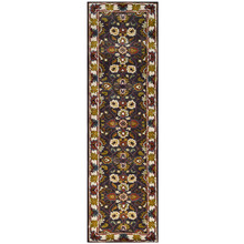 Grey & Cream Vicco Kashan Wool-Blend Runner