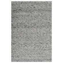 Ash Grey Blocks Hand-Woven Wool Rug