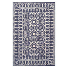 Grey Mosaic Hand-Tufted Wool Rug