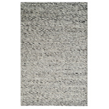 Ash Grey Beads Hand-Woven Wool Rug