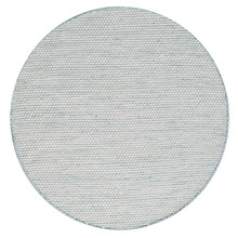Aqua Boondi Hand-Woven Wool Round Rug