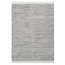 Black Boondi Hand-Woven Wool Rug