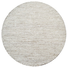 Fawn Boondi Hand-Woven Wool Round Rug