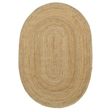 Kochi Hand-Woven Jute Oval Rug