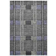 Charcoal Bushra Hand-Woven Wool Rug
