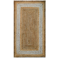 Border Hand-Woven Jute Rug