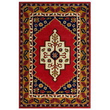 Red Mascot Hand-Tufted Wool Rug