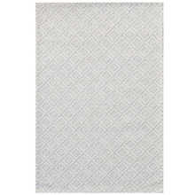 Ivory Geo Hand-Woven Wool Rug