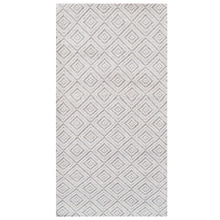 Ivory Geo Hand-Woven Wool Rug