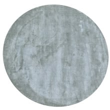 Lime Green Nova Hand-Tufted Viscose Round Rug