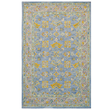 Light Blue Texas Hand-Tufted Wool Rug