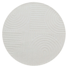 Ivory Pavi Hand-Tufted Wool Round Rug