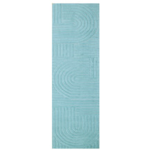 Cashmere Blue Pavi Hand-Tufted Wool Runner