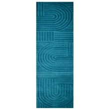 Turquoise Pavi Hand-Tufted Wool Runner