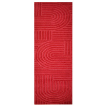 Red Pavi Hand-Tufted Wool Runner