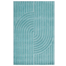 Cashmere Blue Lister Hand-Tufted Wool Rug