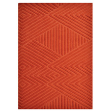 Rust Illusion Hand-Tufted Wool Rug