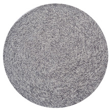 Grey Orbit Hand-Woven Indoor/Outdoor Round Rug