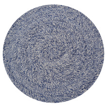 Ivory & Navy Jadon Indoor/Outdoor Round Rug