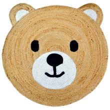 Ted Kids' Hand-Woven Jute Round Rug