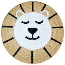 Nala Kids' Hand-Woven Jute  Round Rug