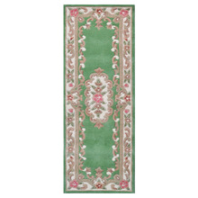 Green Lativa Hand-Tufted Wool Runner
